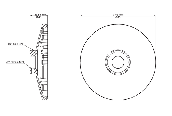 Verkada ACC-MNT-8 Pendant Cap Mount - LTT Partners